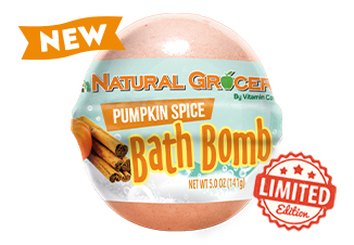 Natural Grocers Brand Limited-Edition  Pumpkin Spice Bath Bomb 5 OZ