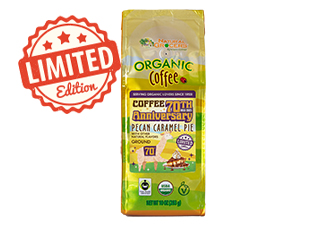 Natural Grocers Brand 2025 Anniversary Coffee  Organic Pecan Caramel Pie Coffee  Ground, 10 OZ