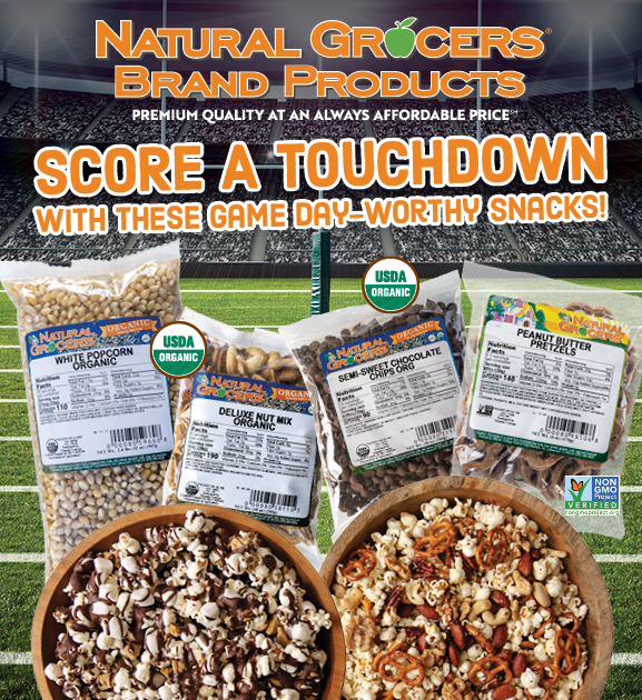 Game Day Snacks with Natural Grocers Brand Products!