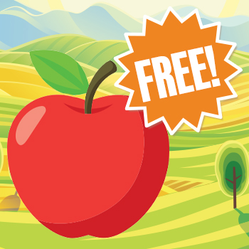FREE Organic Apple for the First 200 Customers - 9/10 Only!