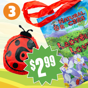 For every Ladybug Zip Pouch purchased at $2.99 Natural Grocers will donate $2 to Rodale Institute
